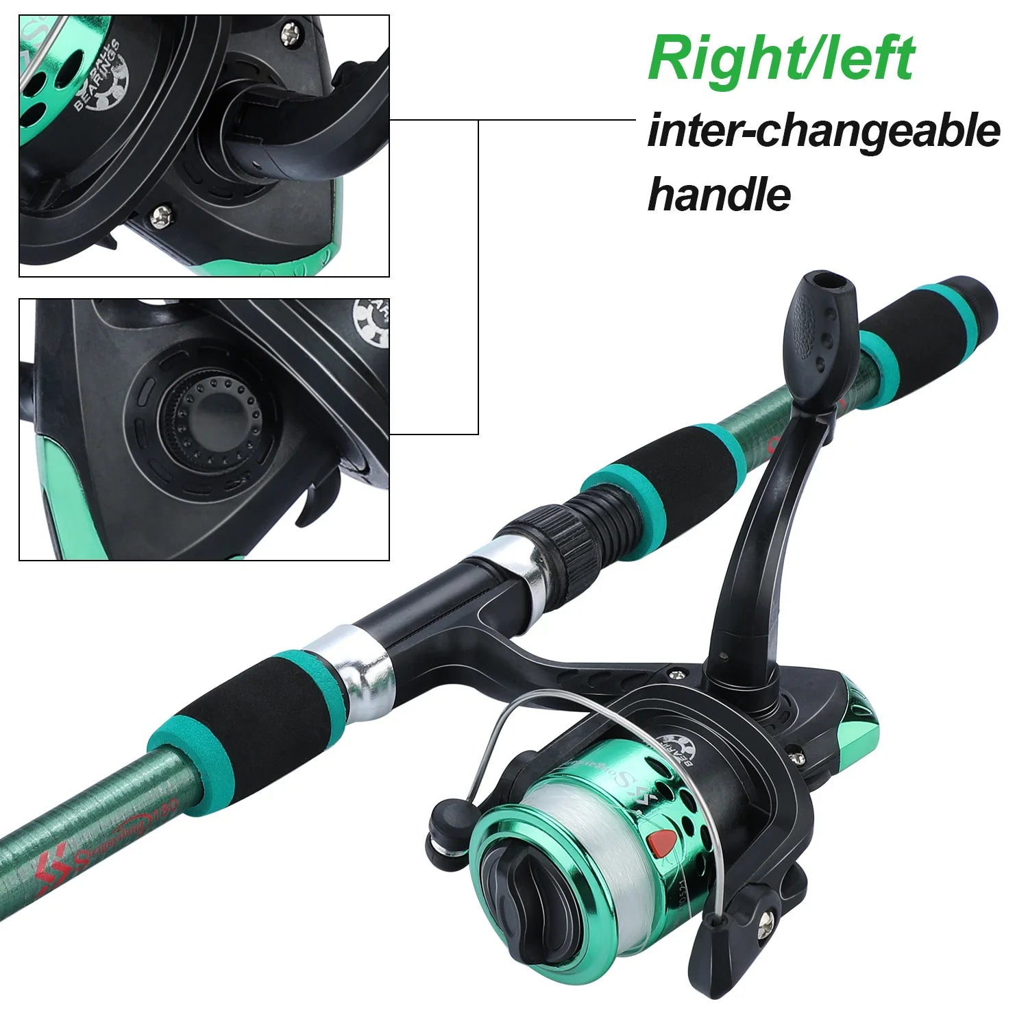 Heavy Duty Telescopic Fishing Rod & Reel Combo – Portable Full Fishing Kit (1.8M)