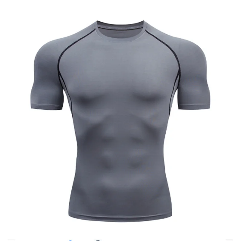 Men’s Compression Running T-Shirt – Quick Dry Short Sleeve Gym & Training Sportswear
