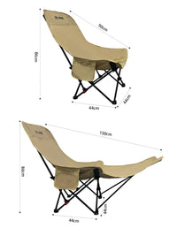 Portable Folding Recliner Beach Chair Leg Rest Lunch Break Folding with Outdoor Lunch Chair Outdoor Camping Chair Fishing Chair
