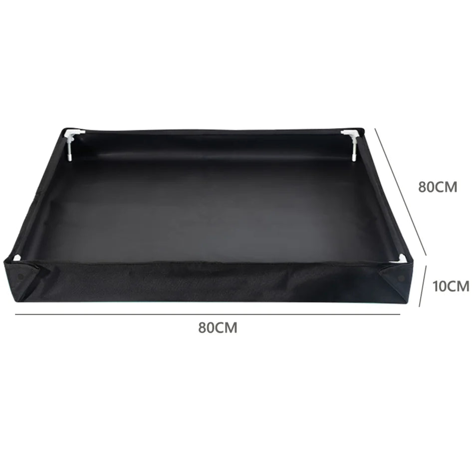 Foldable Shower Base with Drain Hose for Camping & Outdoor Use