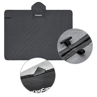 KingCamp Hooded Stadium Blanket - Waterproof & Windproof Fleece Blanket For Sports, Concerts, Park, Travel & Hiking