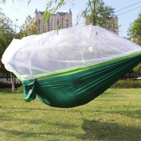 Portable Heavy Duty Nylon Camping Hammock with Mosquito Net – Single/Double Outdoor Travel Hammock