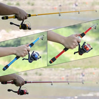 Fishing Pole Set with Telescopic Rod & Spinning Reel – Full Kit