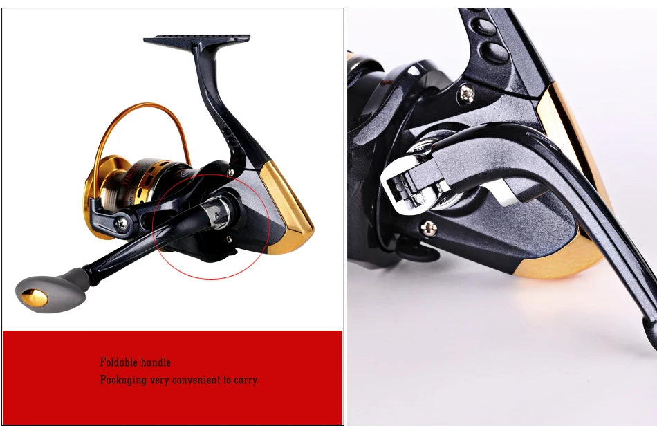 Sougayilang Telescopic Fishing Combo 1.8m 2.1m 2.4m Carbon Fiber Rod and 5.5:1 13+1BB Spinning Fishing Reel Fishing Kit Pesca