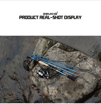 Heavy Duty Carbon Fiber Fishing Rod & Reel Combo – Portable 4/5 Section Spinning Fishing Set with 3000 Reel