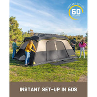 4-10 Person Cabin Camping Tent – Quick Setup Waterproof Windproof Family Tent for Camping & Hiking