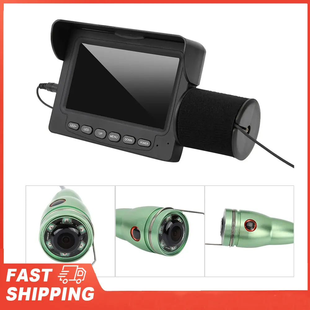 4.3" HD Underwater Visual Fish Finder Portable Fishing Camera Kit Color Screen Monitor And Waterproof Camera