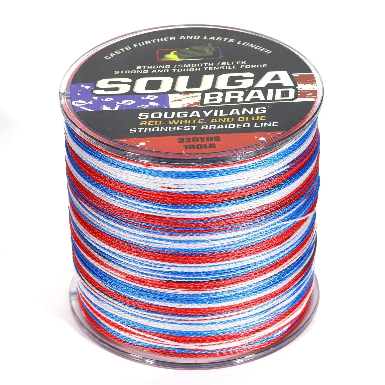 Heavy Duty 4-Strand Braided Fishing Line – PE Multifilament Fishing Wire for Saltwater & Freshwater Fishing