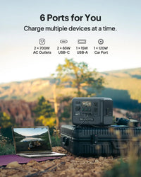 BLUETTI AC50B Portable Power Station – 448Wh LiFePO4 Battery, 700W AC Output (Power Lifting), Solar Generator for Camping & Backup Power