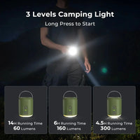 WESTTUNE Tiny Air Pump with Camping Lantern – 4.5kPa Inflator