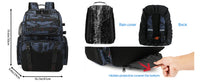 45L Heavy Duty Fishing Backpack Cooler – Waterproof Tackle Storage Bag with Rod Holders & Rain Cover