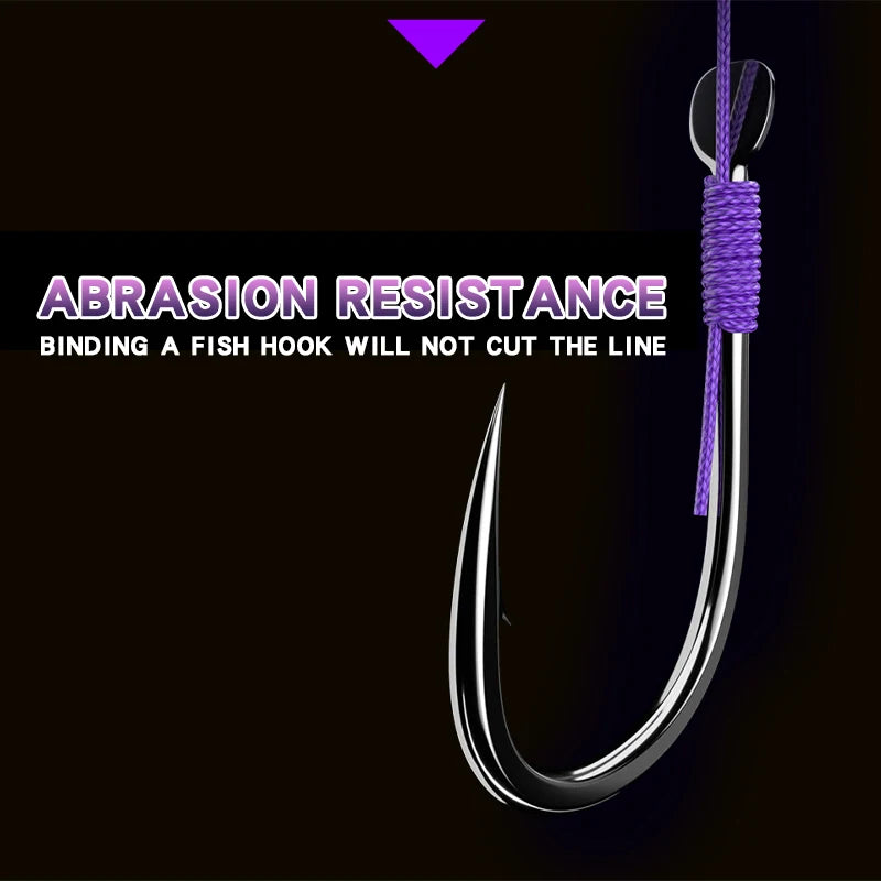 YGKPE X16 16-Strand Braided Fishing Line - Purple 100-500M