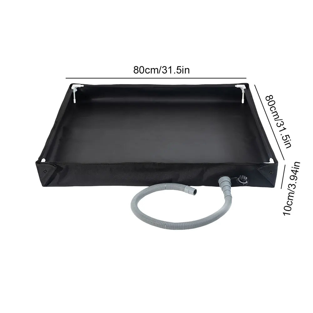 Foldable Shower Base with Drain Hose for Camping & Outdoor Use