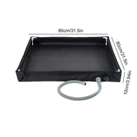 Foldable Shower Base with Drain Hose for Camping & Outdoor Use