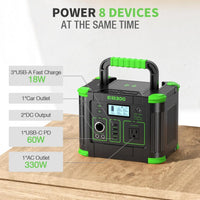 EB300 300W Portable Power Station (288Wh) – Solar Generator for Camping & Backup Power