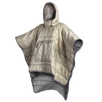 Unisex Wearable Sleeping Bag Poncho – Waterproof Windproof Hooded Camping Blanket for Travel & Outdoor Adventures