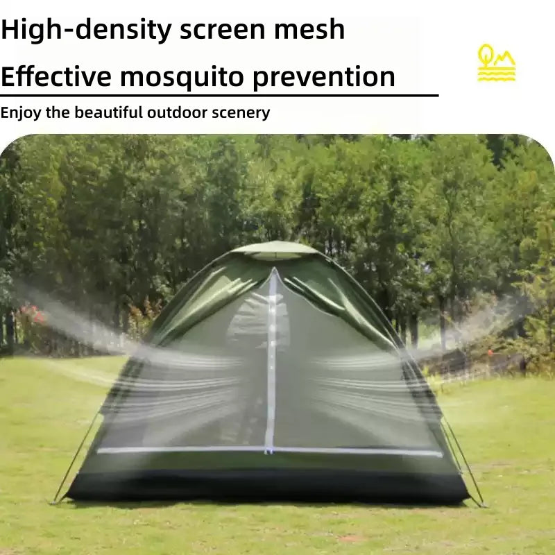 2 Person Ultralight Camping Tent – Dual Layer Waterproof Outdoor Hiking Tent with Sun Protection