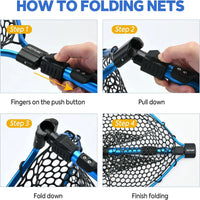 Portable Telescopic Fishing Landing Net – Folding Aluminum Alloy Trout Fishing Net