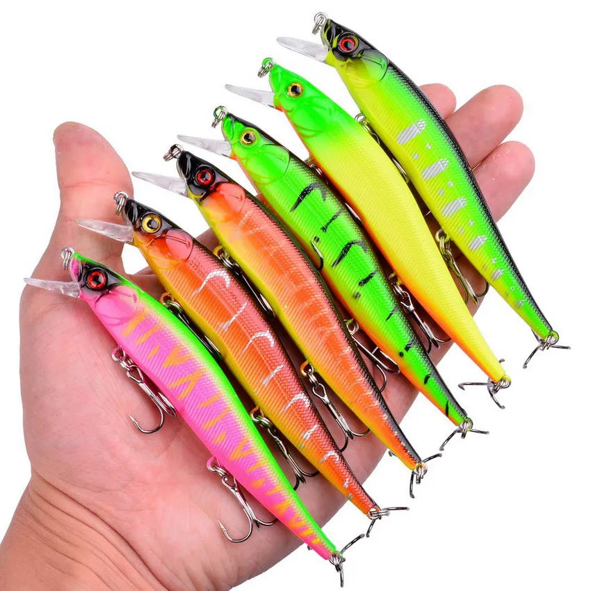 3/5/8Pcs Minnow Fishing Lure Set – High-Quality Wobble Bait