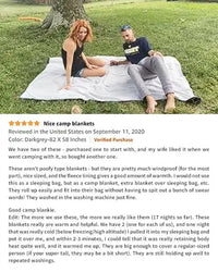 KingCamp Hooded Stadium Blanket - Waterproof & Windproof Fleece Blanket For Sports, Concerts, Park, Travel & Hiking