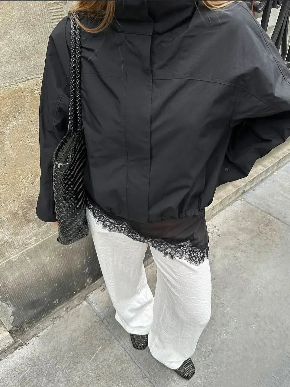 Outdoor Anorak Windbreaker – Water Resistant Hooded Parka with Loose Fit Design