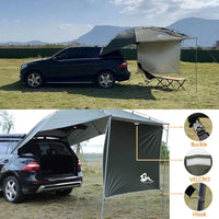 SUV Taiate Tent with Awning,Waterproo 3000MM UP 50+,Taiate Shade Awning Tent or ull Size SUV/Van/MPV/CUVCamping (Large Size)