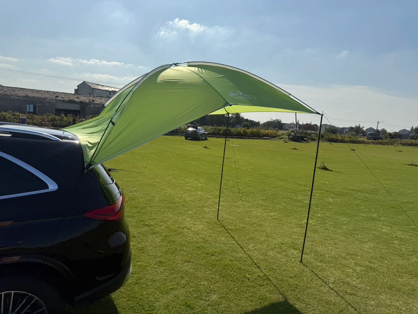 280x190cm Car Rear Tent Outdoor Camping Beach Travel Waterproof Sun Shelter Automobile Awning Rooftop Rain Canopy for SUV Sedan
