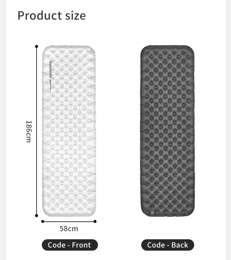 Naturehike Ultralight Camping Air Mattress Winter Sleeping Pad