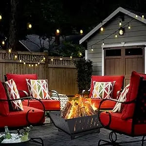 Fire Pit 25 Inch Outdoor Outside Wood Burning Portable Firepit Log Stove Fireplace for BBQ Camping Campfire Bonfire Backyard