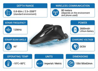 Remote-Controlled Sonar Fish Finder with App Wireless Depth Finder Fish Icons Wifi fish finder fishing fishfinder boat kayak