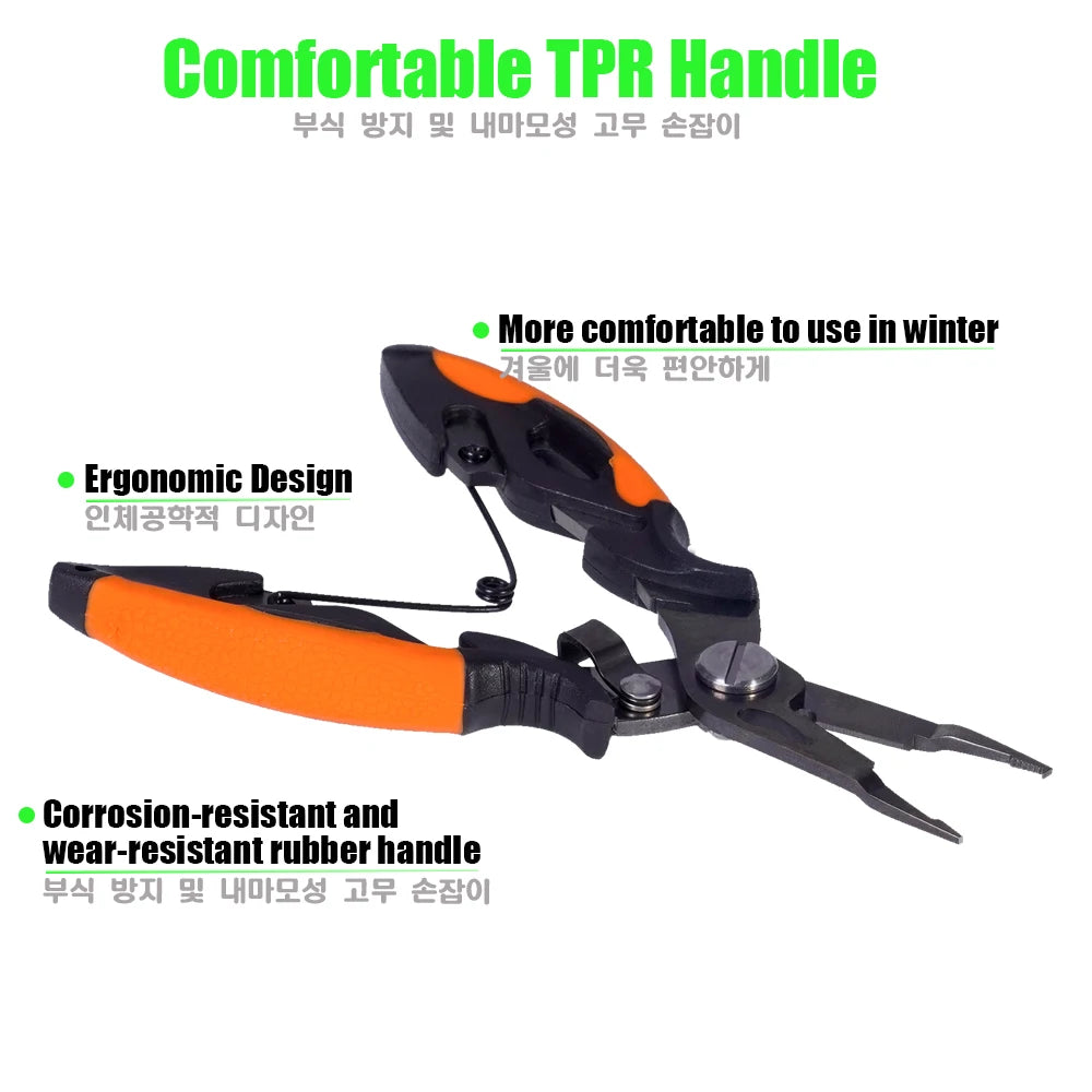Heavy Duty Multifunction Fishing Pliers – Stainless Steel Hook Remover & Line Cutter Tool