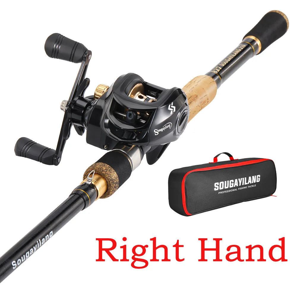 Heavy Duty Telescopic Baitcasting Rod & Reel Combo – Full Fishing Kit with Carry Bag