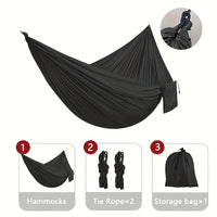 Portable Heavy Duty Camping Hammock with Straps & Storage Bag – Lightweight Outdoor Hammock for Hiking & Travel