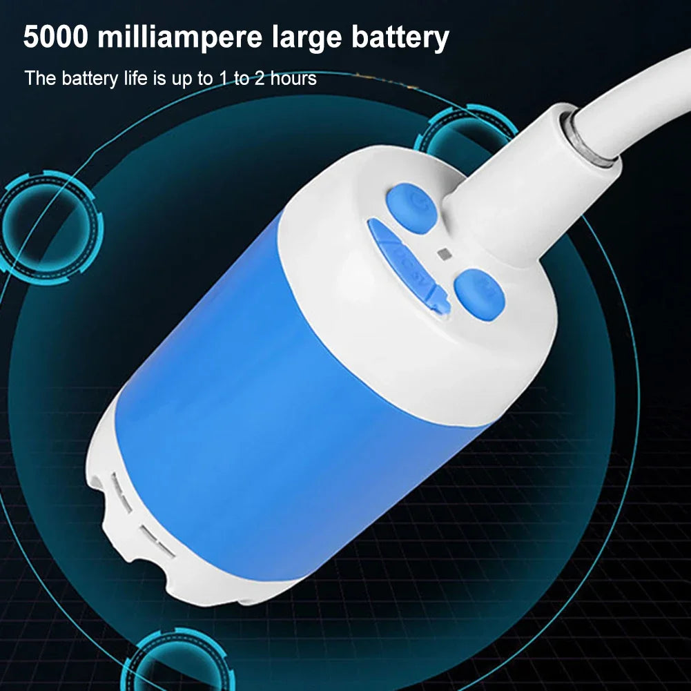 Portable Camping Shower Pump Rechargeable 4000mAh Digital