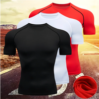 Men’s Compression Running T-Shirt – Quick Dry Short Sleeve Gym & Training Sportswear