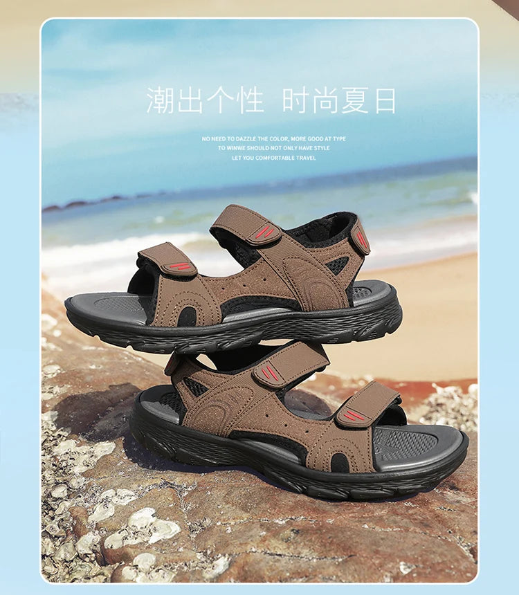 Men's Waterproof Hiking Sandals Outdoor Beach Sandals