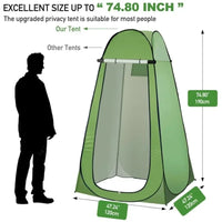 Portable Pop Up Privacy Tent Outdoor Shower Toilet Quick Setup