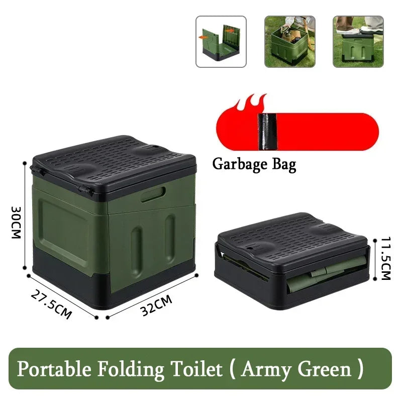 Portable Folding Toilet – Compact & Multi-Functional for Travel