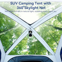 SUV Tent for Camping SUV Camping Tent with Awnings Waterproof Blow Up Tent Easy Setup Car Truck Camping Tent
