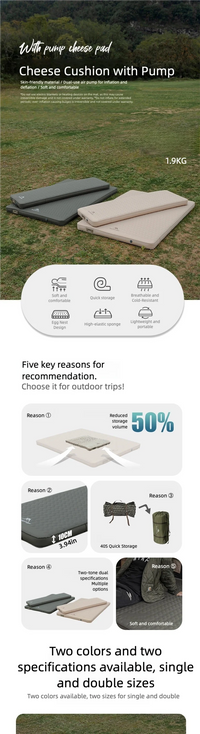 Mountainhiker Self Inflating Camping Air Mattress with Pump