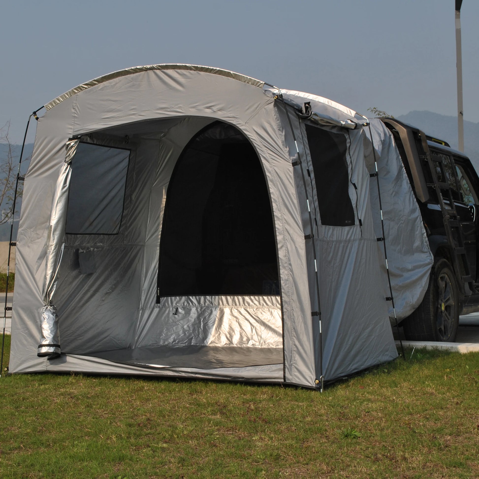 Car Rear Rest Tent Christmas Long-distance Driving 2/3 Person Car Tent, SUV Tailgate Tent, Car Hatchback Tent with Screen Window