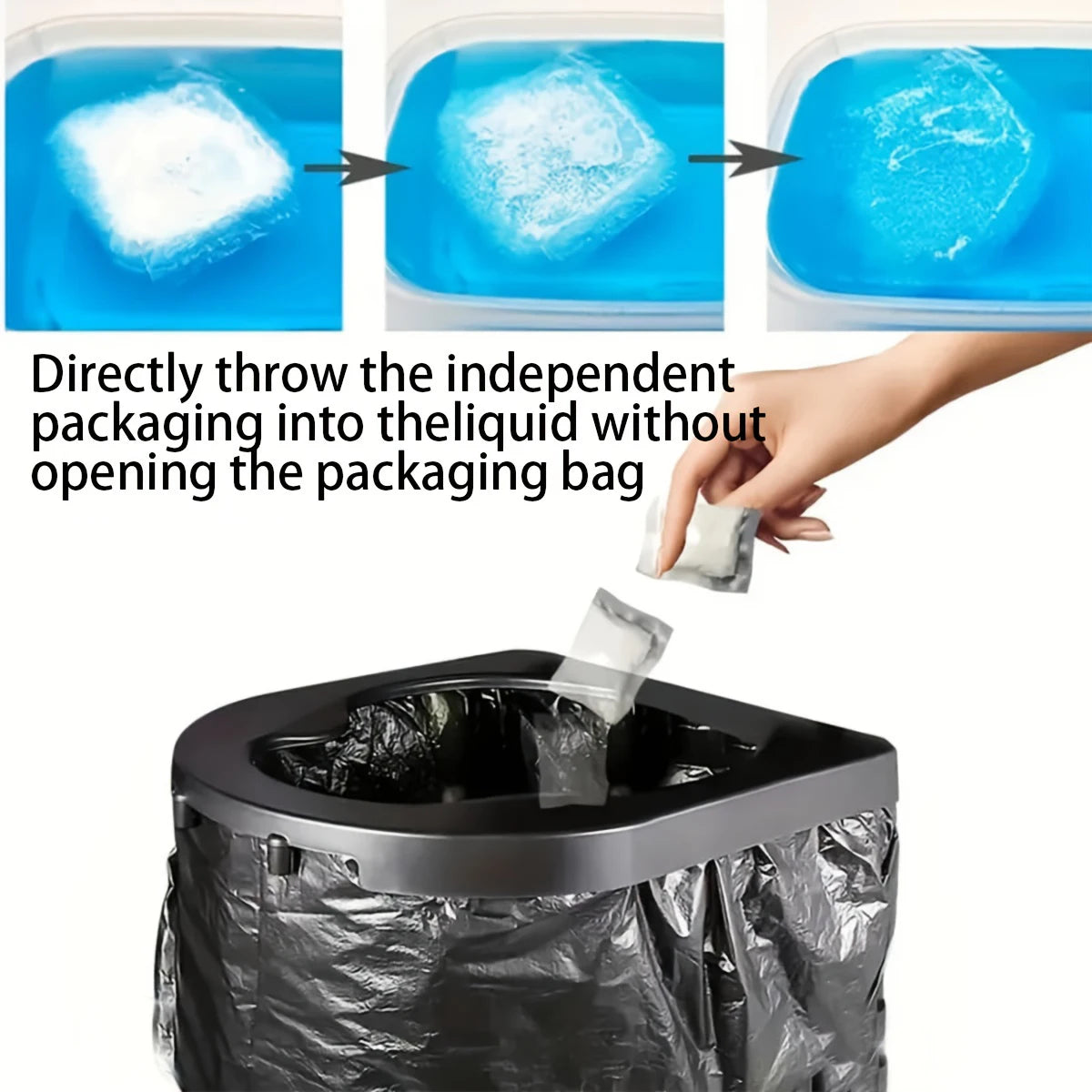 Eco-Friendly Poo Powder Gel for Camping Toilet Waste Disposal