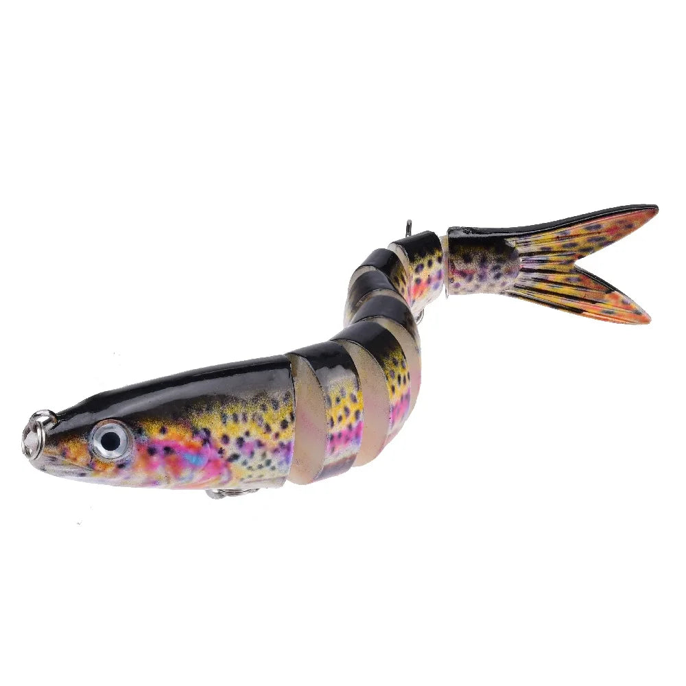 Multi Jointed Swimbait Fishing Lure – Slow Sinking Artificial Crankbait for Bass & Trout Fishing