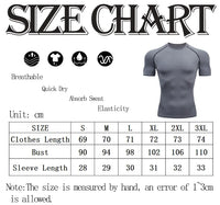 Men’s Compression Running T-Shirt – Quick Dry Short Sleeve Gym & Training Sportswear