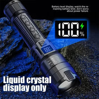 2PCs High Power LED Flashlight USB Rechargeable Tactical Torch