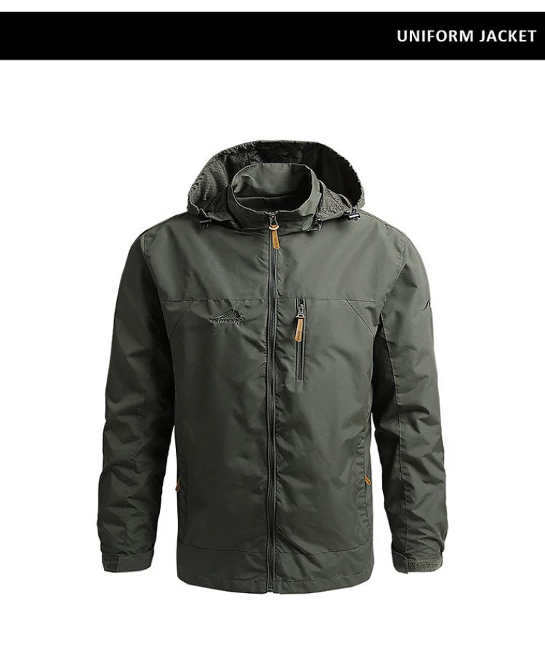 Waterproof Windbreaker Jacket – Outdoor Hiking, Camping & Fishing Casual Coat