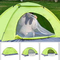 Ultralight 1-2 Person Camping Tent – Single Layer Portable Hiking Tent with Anti-UV Coating for Backpacking
