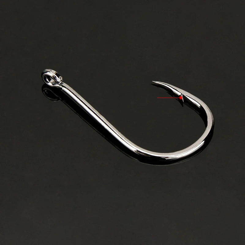 Heavy Duty Fishing Hooks Set – High Carbon Steel Barbed Hooks for Saltwater & Freshwater Fishing