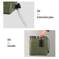 15/20L Water Bucket Large Capacity Portable Camp Water Bag with Detachable Faucet No Leakage for Camping Fishing Picnic Hiking