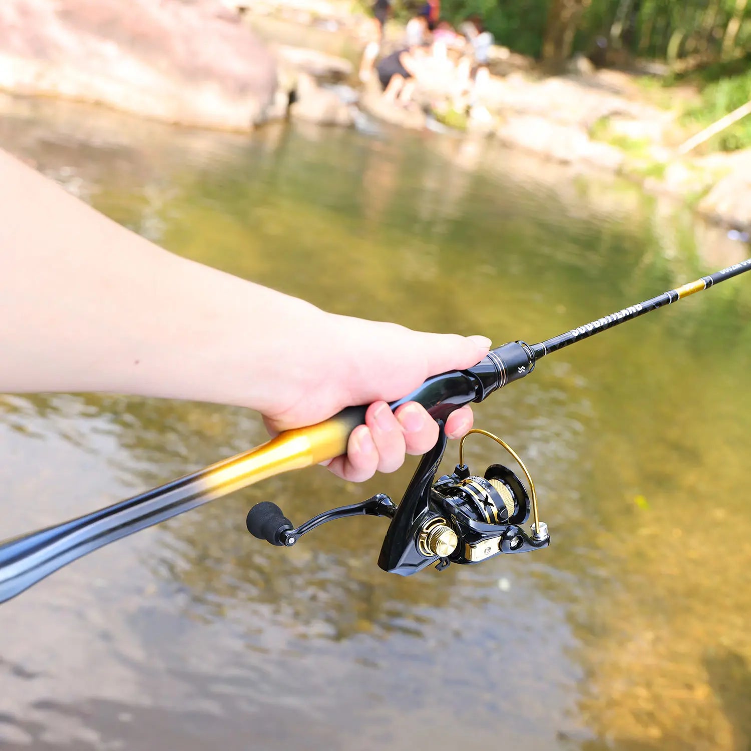 Heavy Duty 2-Piece Carbon Fiber Fishing Rod & Reel Combo – CNC Aluminum Spinning Reel Set